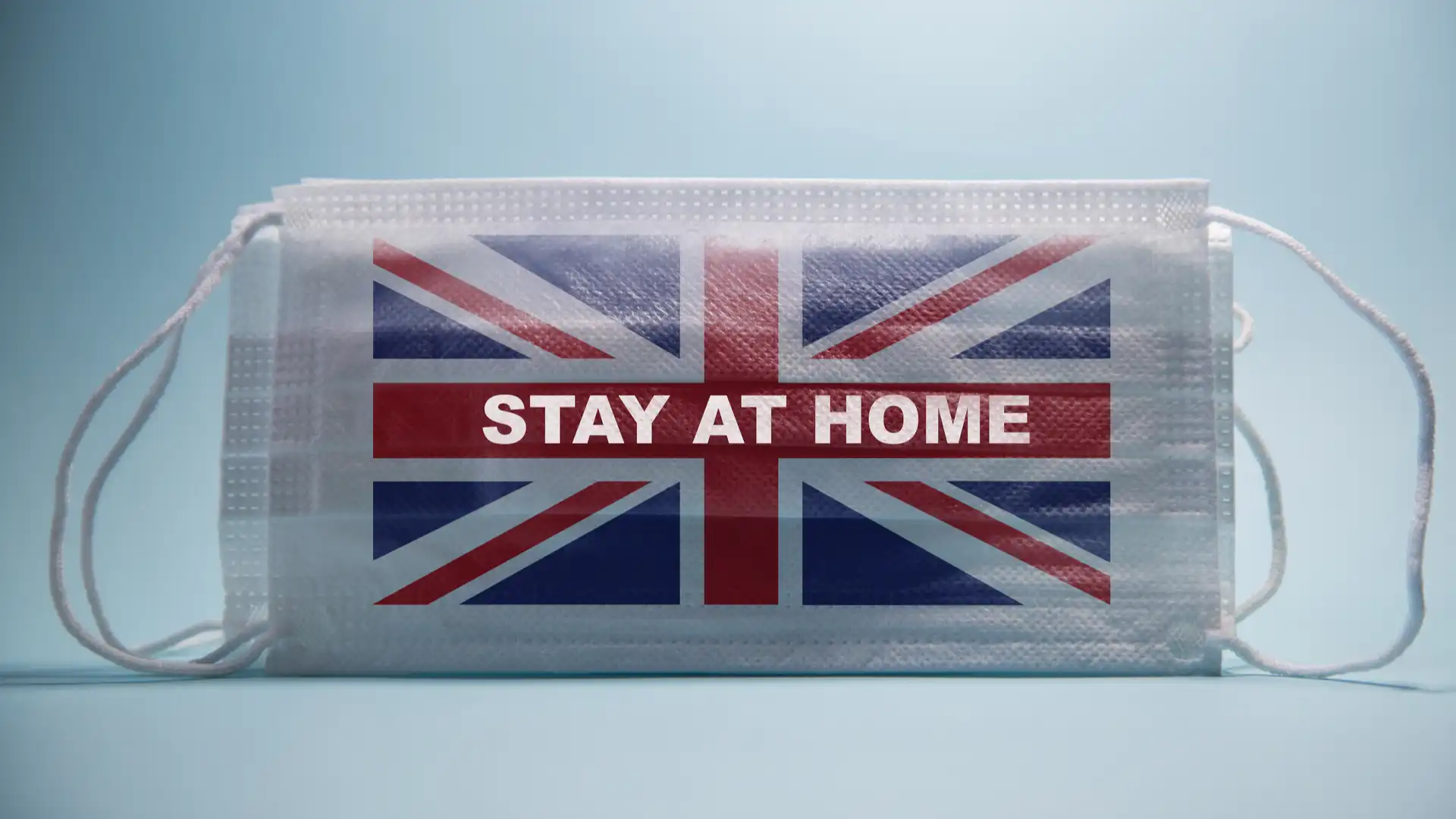 Stay at home COVID 19 UK Mask